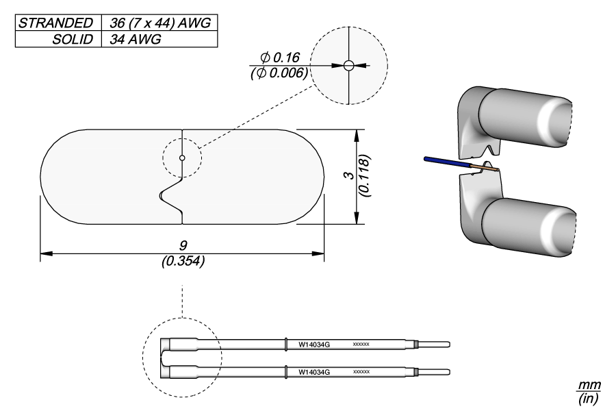 W14034G - 34G Cartridges Ø 0.16mm